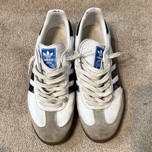 Adidas White Samba Sneakers Size 10.5